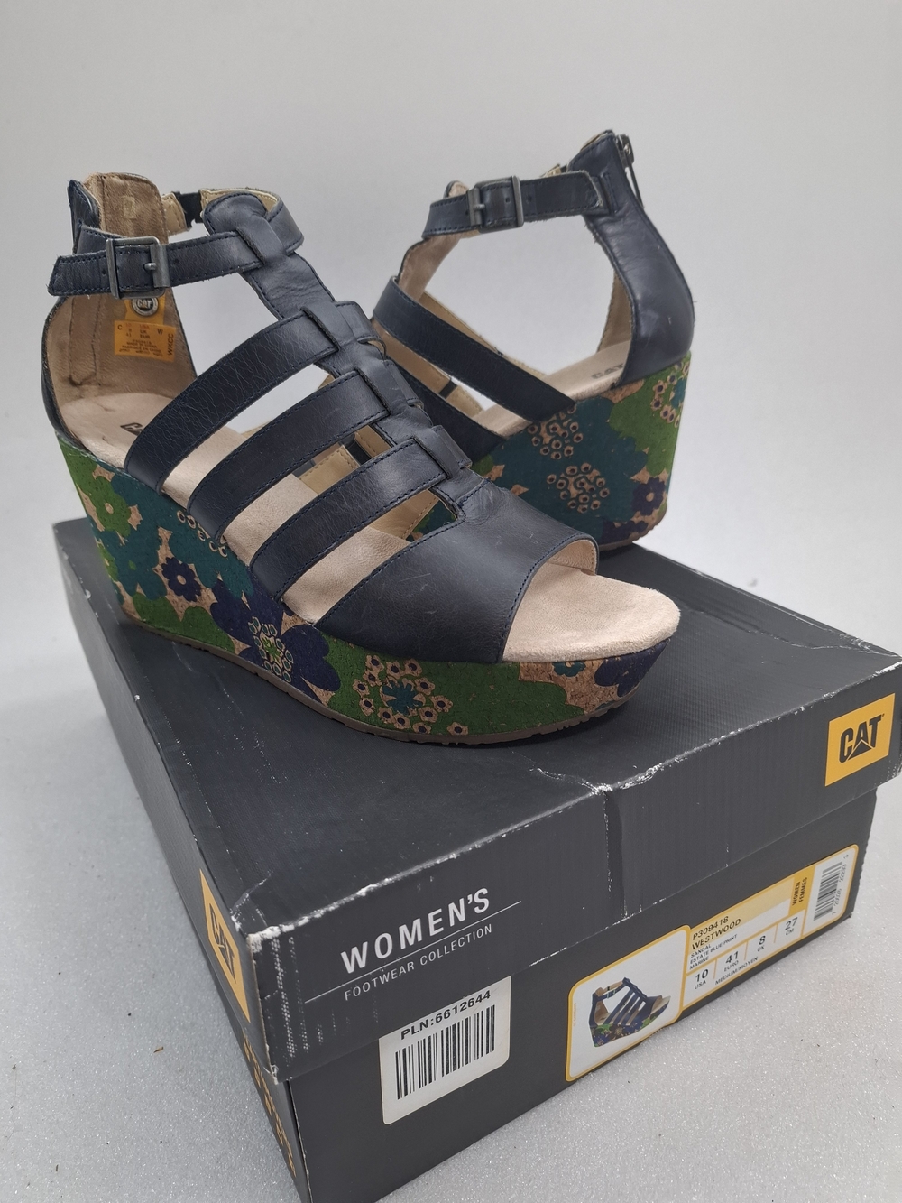 Caterpillar CAT P309418 Westwood Sandal Estate Blue Print Marine Size 10M